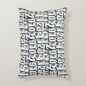 Numbers Kids白黒 アクセントクッション (正面(垂直))