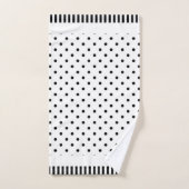 Numbers Kids白黒 バスタオルセット (ハンドタオル)