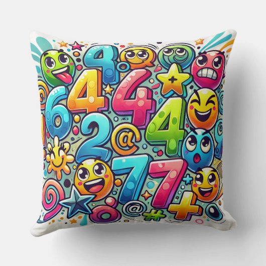 Numbers & Mathematics Training – Fun Learning Math クッション (裏面)