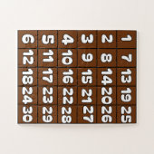 Numbers puzzle 1 to 30 numbers ジグソーパズル (横)
