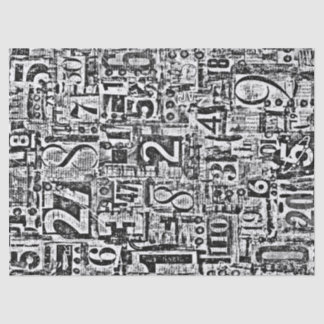 Numbers TissueまたはDecopage紙 薄葉紙