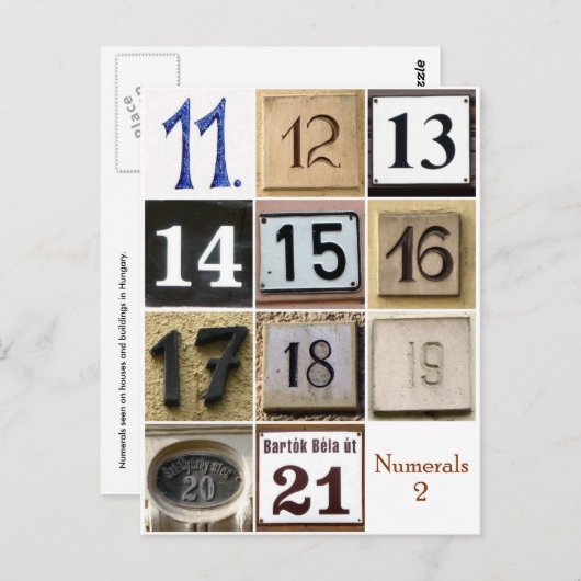 Numerals 2 ポストカード (正面/裏面)