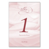 Numéro de table pivoine calligraphie Mariage テーブルナンバー (裏面)