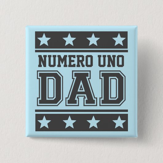 Numero Unoのパパ 缶バッジ (正面)