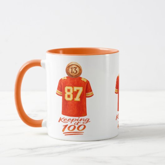 Numerology It Adds Up: Keeping It 100 マグカップ (左)