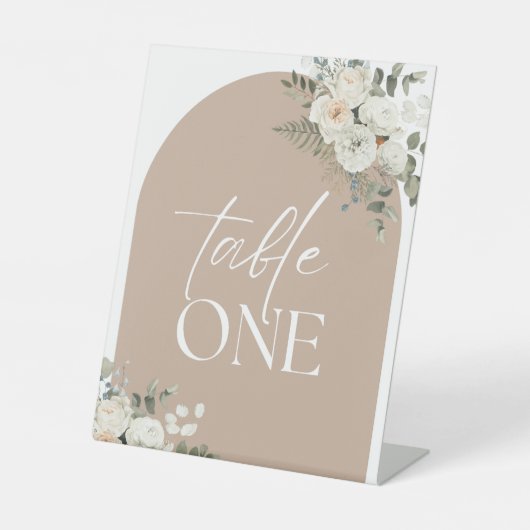  Numéros de Table Élégants pour Mariage 台座サイン (正面)