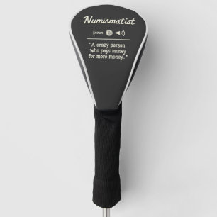 Numismatistおもしろい定義の暗号投資 ゴルフヘッドカバー