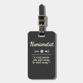 Numismatistおもしろい定義の暗号投資 ラゲッジタグ (正面縦)