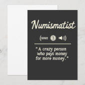 Numismatistおもしろい定義の暗号投資 招待状 (正面/裏面)