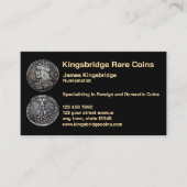 Numismatist Coin Shop  名刺 (正面)