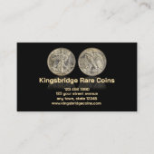 Numismatist Coin Shop 名刺 (正面)