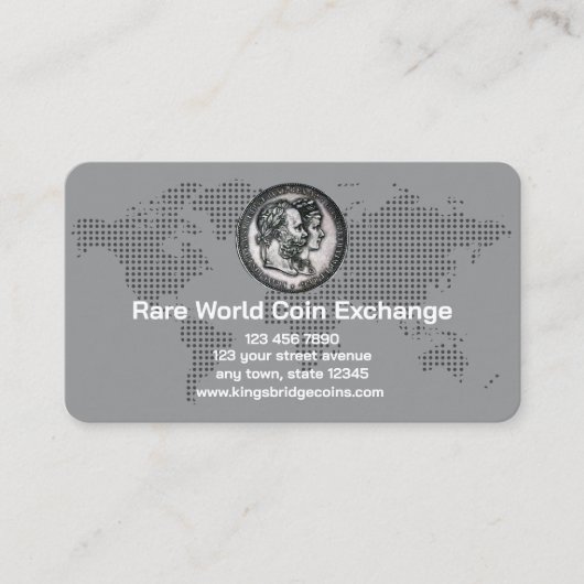 Numismatist Coin Shop 名刺 (正面)