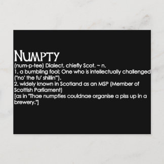 Numpty ポストカード