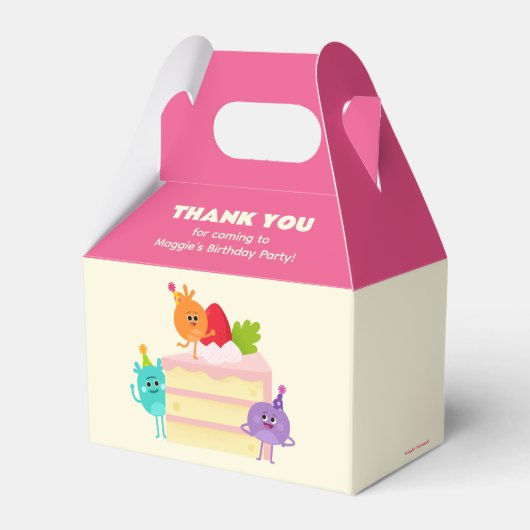 NUMSブンブンいう音お誕生日ケーキありがとう フェイバーボックス (正面サイド)