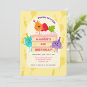 Numsブンブンいう音お誕生日ケーキ 招待状 (スタンド正面)