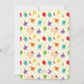 Numsブンブンいう音お誕生日ケーキ 招待状 (裏面)