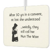 Nunおもしろい – クリーンなジョーク、カトリックのユーモア カーエアーフレッシュナー (左)