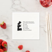 Nunおもしろい – クリーンなユーモア、ヌン天国ジョーク スタンダードカクテルナプキン (インサイチュ)