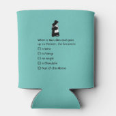 Nunおもしろい – クリーンなユーモア、ヌン天国ジョーク 缶クーラー (裏面)