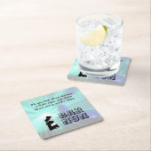 Nunおもしろい-クリーンユーモア、Catolic Night Club Joke スクエアペーパーコースター (インサイチュ)