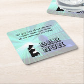 Nunおもしろい-クリーンユーモア、Catolic Night Club Joke スクエアペーパーコースター (アングル)