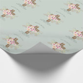 NUN – 調整または記念日 – フローラクロス ラッピングペーパー (角)