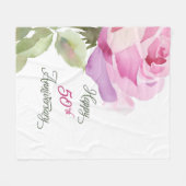 Nun 50th Anniversary Sister Catholic Jubilee Pink フリースブランケット (正面(横))