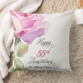 Nun 55th Anniversary Jubilee Custom Name Pink Rose クッション (ブランケット)