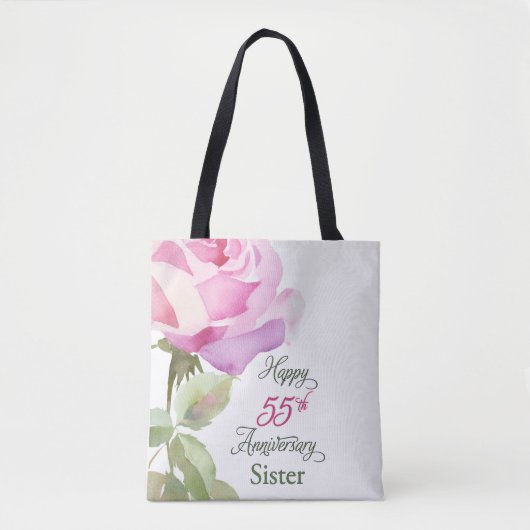 Nun 55th Anniversary Sister Catholic Jubilee Pink トートバッグ (正面)