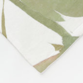 Nun 65th Anniversary Custom Name Pink Rose フリースブランケット (角)