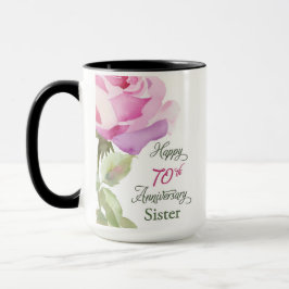 Nun 70th Anniversary Sister Jubilee Pink Rose マグカップ