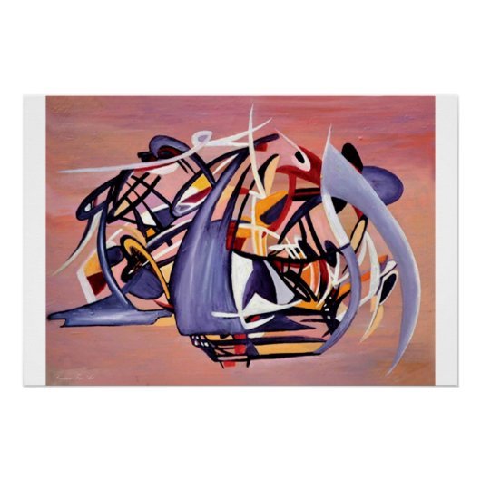 「Nun Descing the Artist」、光沢紙 ポスター (正面)