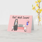 Nun "Get Well Soon"カード カード (黄色い花)