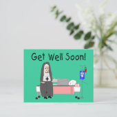 Nun "Get Well Soon"カード ポストカード (スタンド正面)