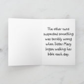 Nun Greetingおもしろいカード カード (内部)