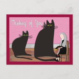 Nun Greetingカードとトート考える「あなたの」 ポストカード