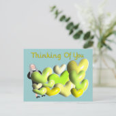 Nun Greeting Cards「考える's Of You」のアートハート ポストカード (スタンド正面)