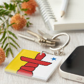 NUNAVUTの旗 キーホルダー (正面右)