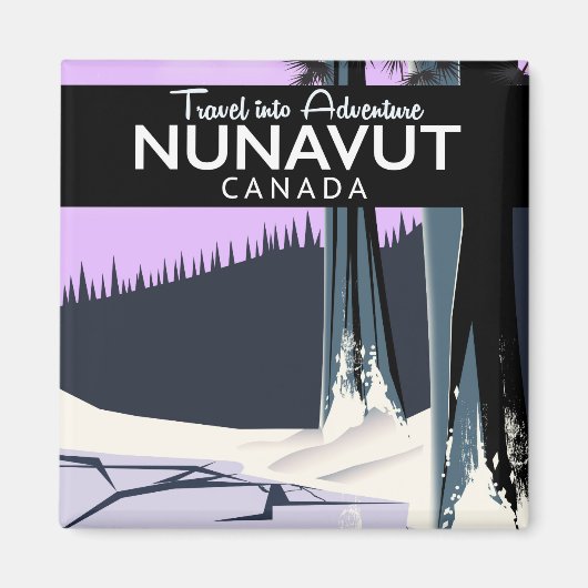 Nunavut Canada Travelポスター マグネット (正面)