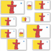 Nunavut Flagsグラフィック シール (正面)