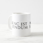 Nunc米国東部標準時刻Bibendum コーヒーマグカップ (正面左)