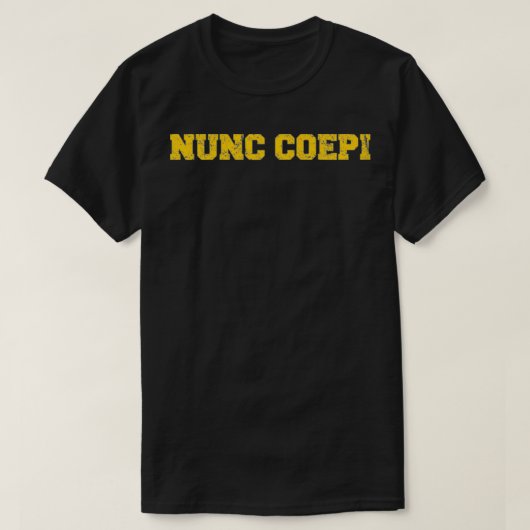 Nunc Coepi今、新しい始めのヴィンテージRaglaを開始 Tシャツ (デザイン正面)