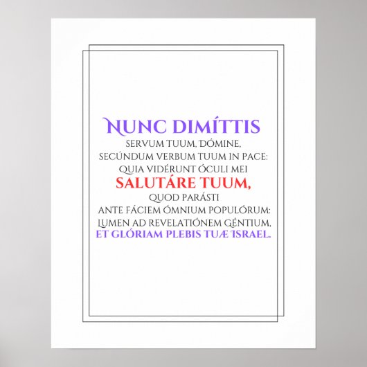 Nunc Dimittisポスター ポスター (正面)