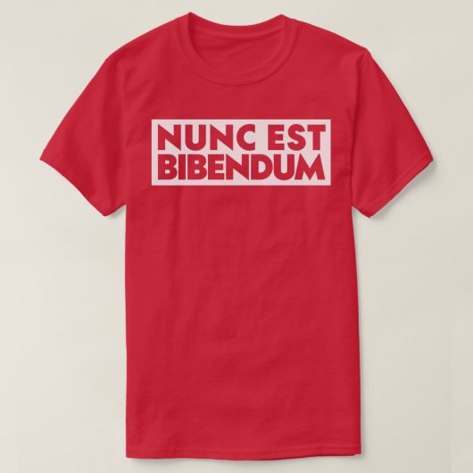 Nunc est bibendumラテン tシャツ (デザイン正面)