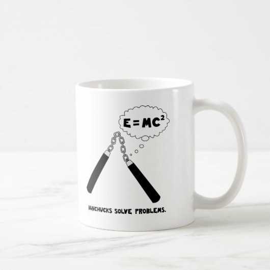 Nunchucksは問題を解決します コーヒーマグカップ (右)