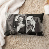 Nuns喫煙ヴィンテージ写真 ランバークッション (ブランケット)