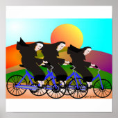 Nuns on Bikes Art Poster ポスター (正面)