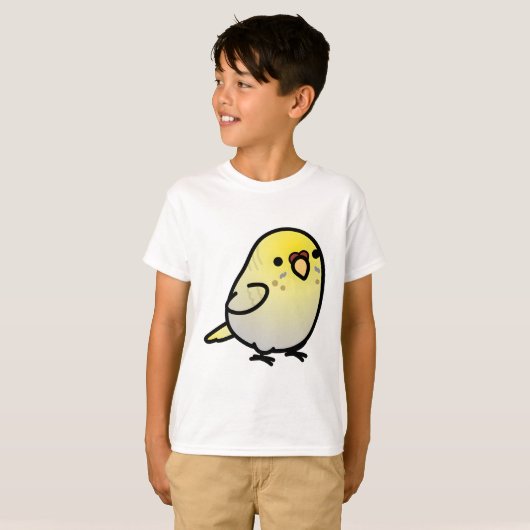 Nunu the Chubby Budgie Tシャツ (正面フル)