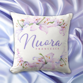 Nuora パーソナライズされたイタリアン義理の娘ギフト クッション