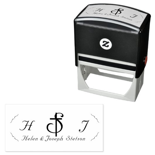 Nuptial Grace Catholic Monogram セルフインキングスタンプ (インサイチュ)